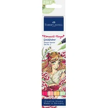 Faber-Castell - Goldfaber Sketch Marker Set Romantic Manga, 4 Farben