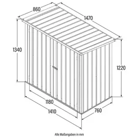 Home Deluxe Bohio XXS 1,47 x 0,86 x 1,34 m anthrazit