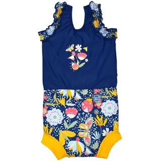 Splash About Baby Nappy-anzug Happy Badeanzug Mit Schwimmwindel, Garden Delight, 3-6 Monate EU
