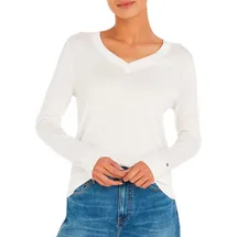 Tommy Hilfiger V-Ausschnitt-Pullover Beige L