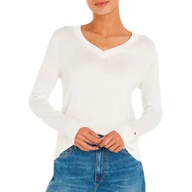 Tommy Hilfiger V-Ausschnitt-Pullover Beige L