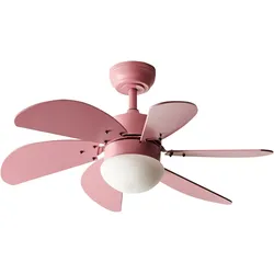 Deckenventilator mit Licht LOGAR mit Fernbedienung Rosa