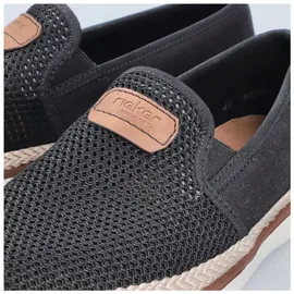 Rieker Slipper, Espadrilles, Sommerschuh 150 Jahre RIEKER Jubiläumsartikel, schwarz