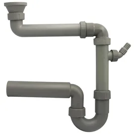 Otto Haas KG Siphon Adapter für IKEA®-Spülen-Ablauf 1 1/2" DN50 grau