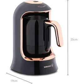 Korkmaz Kahvekolik Deluxe 4 Tassen Roségold/Chrom