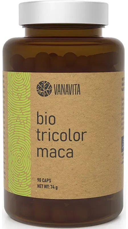 VanaVita Tricolor Maca Organic Kapseln aus Kräutern 90 KAP