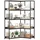 Costway Eckregal 110 x 89 x 180 cm Braun