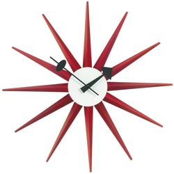 Vitra - Sunburst Clock, rot