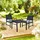 Relaxdays Relaxdays, Gartentisch + Balkontisch, 3-tlg. Balkonmöbel-Set (48 cm)