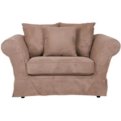 Einzelsofa  Olivia mit Husse , rosa/pink , Maße (cm): B: 152 H: 100 T: 98