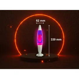 Blulaxa LED Lavaleuchte Rosa/Lila