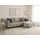 TRENDMANUFAKTUR Eckcouch Cord 2-Sitzer Grau