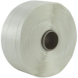 KK Verpackungen 2 Rollen Umreifungsband Textil 25 mm 500 m 1000 KG Band Textilband Kern 76 mm