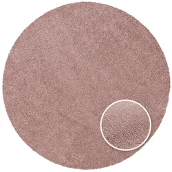Teppich CHARME - Rosa - Rund - 120cm