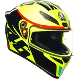 AGV K-1 S Grazie Vale Helm, gelb/schwarz, S