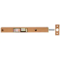 GAH Alberts Alberts Rohrkantriegel mit Schieber 17x160mm, Hub15mm Stahl, limba