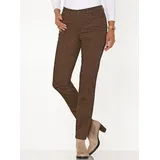 Classic Basics Sieh an! Jeans in braun-schoko-bedruckt | Gr.: 44