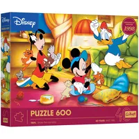 Trefl - 40-jähriges Jubiläum von Trefl: Disney, Mickey Mouse und Freunde - Puzzle 600 Teile - DIY-Puzzle mit Figuren aus klassischen Disney-Zeichentrickfilmen, für Erwachsene und Kinder ab 14 Jahren