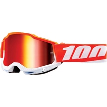 100% Accuri 2 Matigofun, Crossbrille verspiegelt - Orange/Weiß Rot-Verspiegelt