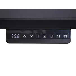 Mendler Eckschreibtisch HWC-D40 Schwarz / Grau