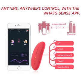 Magic Motion Nyx Smart Panty-Vibrator - Rot