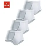 CLIPPER Slip Packung, 4 Stk. schlichtes Basic für jeden Tag aus Doppelripp, Gr. 3 - 4 Stk., weiß, , 215222-3 4 Stk.