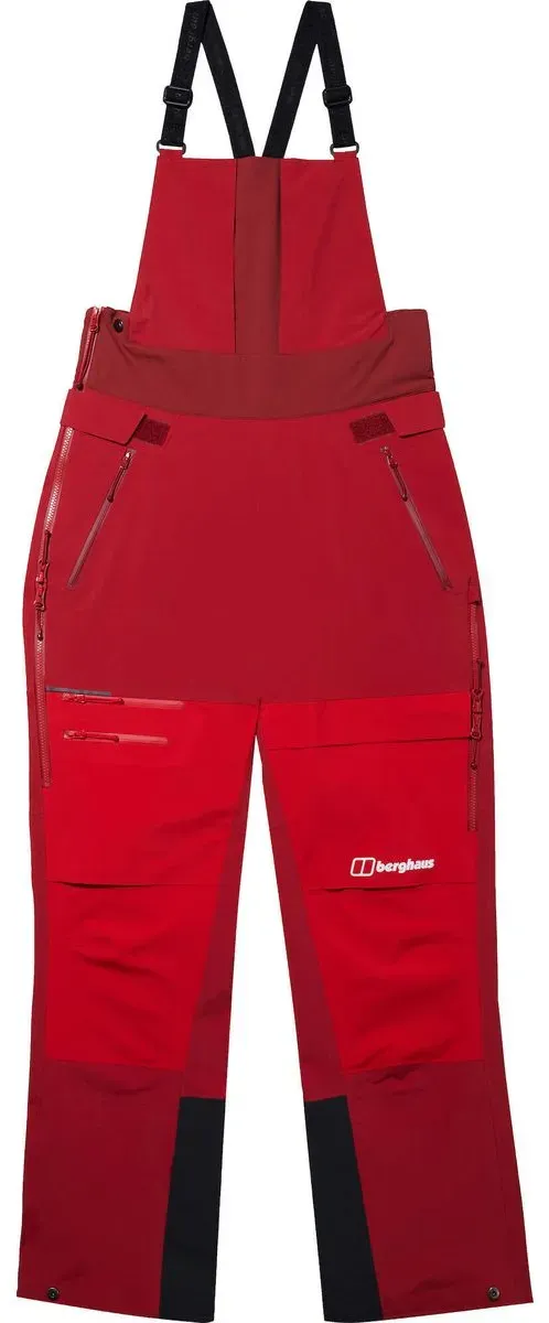 Berghaus W MTN Arete Descend GTX Bib Pant Red/Red red dahlia/goji berry (HR8) 10