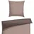Renforcé taupe/dunkelgrau 155 x 220 cm + 80 x 80 cm