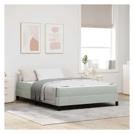 vidaXL Boxspringbett 160 x 200 cm Hellgrau