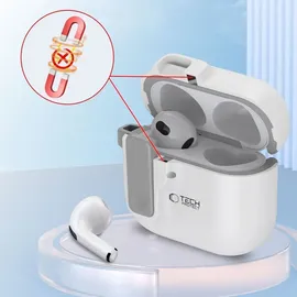 TECH-PROTECT Slim Hook Case for AirPods 4 Weiß