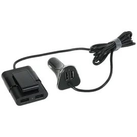 CARTREND 4-Port USB Ladestecker XXL 9,6A - Schwarz