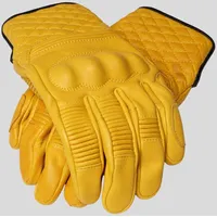 Rokker Tucson Lederhandschuhe - Natural Yellow - 3XL