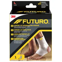 FUTURO FUT76583 Comfort Sprunggelenk-Bandage, beidseitig tragbar, Größe L, 38,0 – 44,5 cm