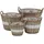 vidaXL Hochbeet 4-tlg. 44 x 44 x 39 cm Braun
