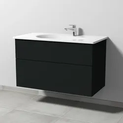 Sanipa Waschtischunterschrank „3way“ in Vulkan-Matt,