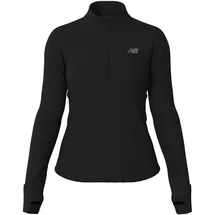 New Balance Athletics Heat Grid Halbreißverschluss-langarm-t-shirt - Black - S