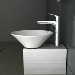 Alpenberger Keramik Waschbecken auf Edelstahlkasten|Keramik Waschschale mit Nanobeschichtung | Aufsatzwaschbecken Waschtisch Komplett Set Badezimmer