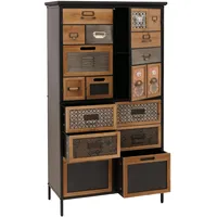 MCW Apothekerkommode 136 x 73 x 35 cm Natur/Bunt
