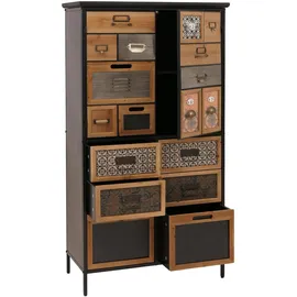 MCW Apothekerkommode 136 x 73 x 35 cm Natur/Bunt