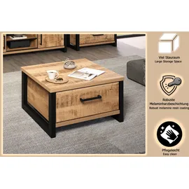 Home Affaire »Elda« 1 Stk. tlg. Couchtisch mit 2 Schubladen – (B/T/H) 80/80/45 cm