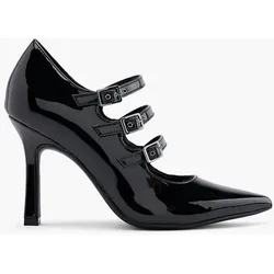 Mary Jane Pumps - Damen - schwarz