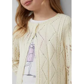 s.Oliver Strick-Cardigan mit Knopfleiste und Bogenkante - 128/134