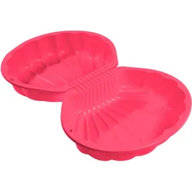 Big Sandkasten Sandshell mit Dach rosa