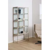 Actona Glasvitrine Seaford 77 x 35 x 185,6 cm Grau