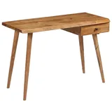 vidaXL Schreibtisch Akazienholz Massiv / Braun