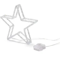 Tchibo - LED-Dekostern - 31,5x5x30,5cm - transparent - Acryl / Kunststoff