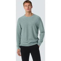 Rundhalspullover NO EXCESS "No Excess", Herren, Gr. XXL, blau, 100% Baumwolle, Pullover