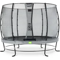 EXIT TOYS Elegant Trampolin 305 cm inkl. Economy Sicherheitsnetz grau