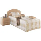 MAINTAL Polsterbett beige 119 cm x 212 cm