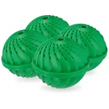 Relaxdays Waschball, 4er Set, grün